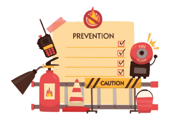 Raccomandazioni connesse alla prevenzione incendi e richiami normativi.