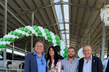 Il Sindaco di Sauze d’Oulx a Caselle per l’inaugurazione allevamento La Fagnola. 