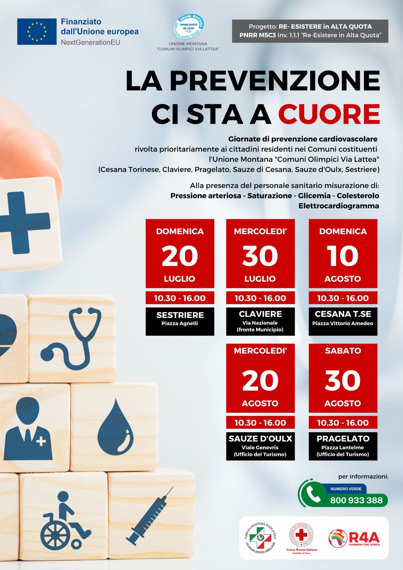 locandina contenente le date