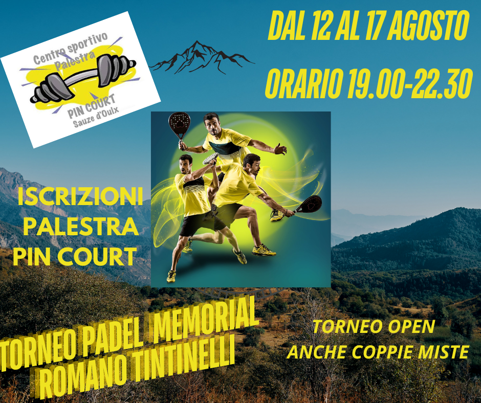 Locandina torneo padel