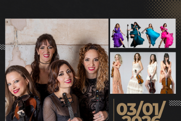 Locandina con violiniste in primo piano