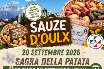 Locandina Sagra della patata con tutti i dettagli circa l'evento